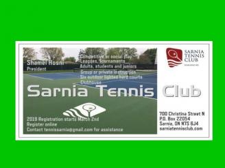  One year adult membership for 2024 from Sarnia Tennis Club, Sarnia.