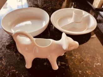  Gravy dish, Bowl and Chip & Dip dish SET from a Friend of Rotary.