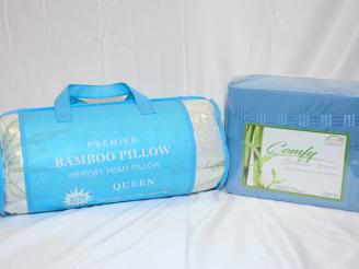  Premier bamboo pillow + Double micro-fibre sheet set from Goldilocks Mattress Warehou.