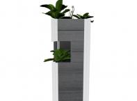 Block 44 #1 - Grey URBANA Pillar Planter 2 Pack from VITA