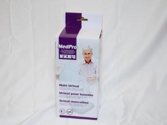  Male Urinal made by MedPro from The Point Care Pharmacy.